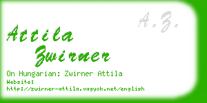 attila zwirner business card